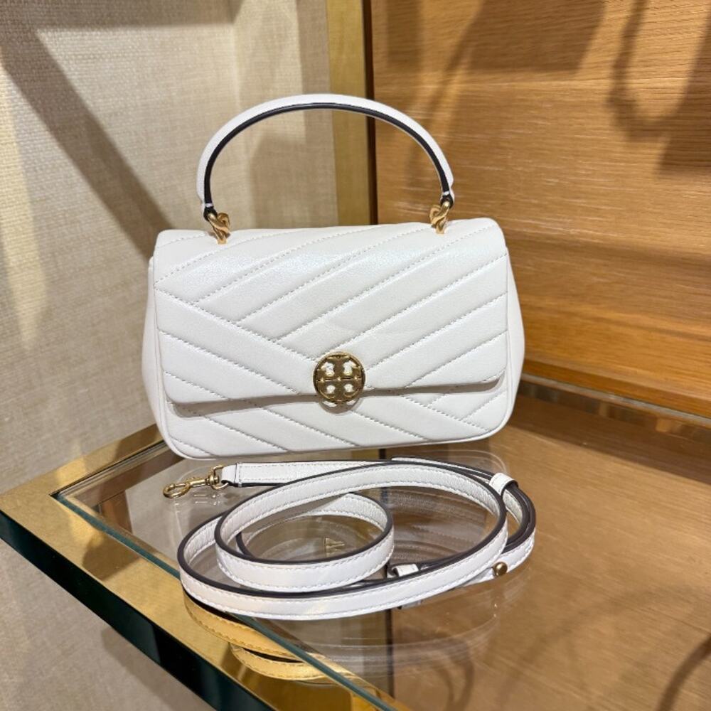 NEW‼️Tory Burch Willa Chevron Top Handle 187350 $500